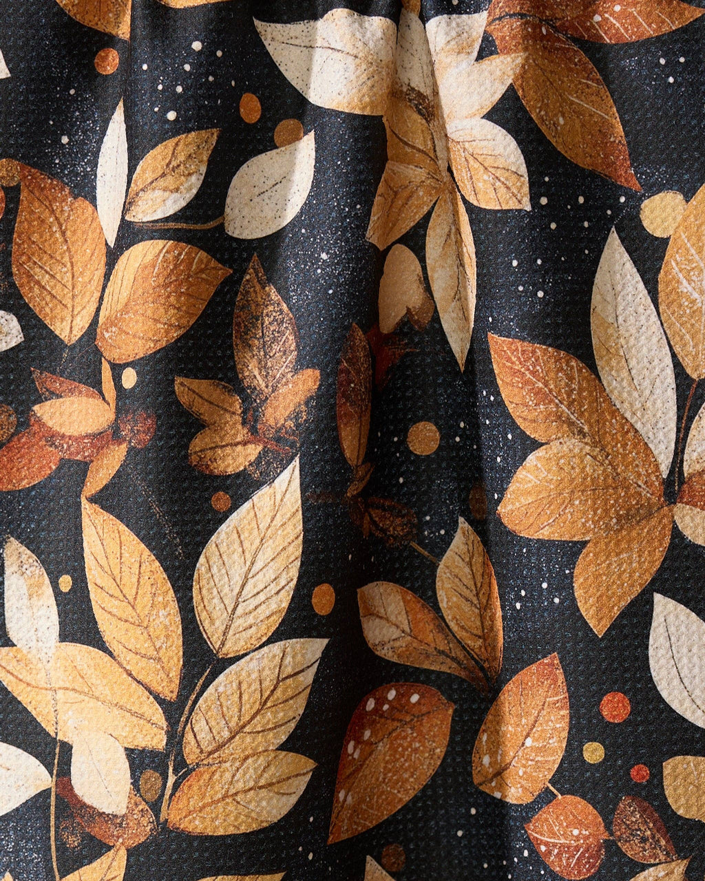 Botanical Wonderland Kitchen Tea Towel Geometry Fall Leaf Print 18 x 30