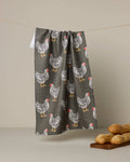 Hen House Geometry Kitchen Tea Towel Chicken Farmhouse 18 x 30