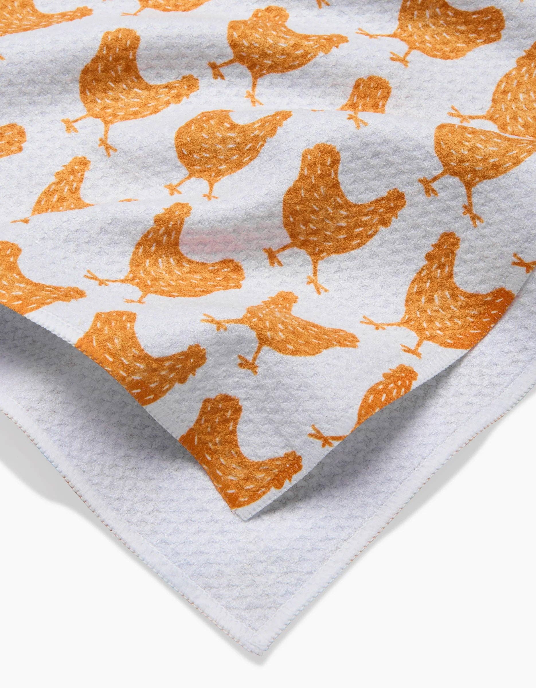 Fun Spring Chicks Kitchen Tea Towel Geometry 18 x 30