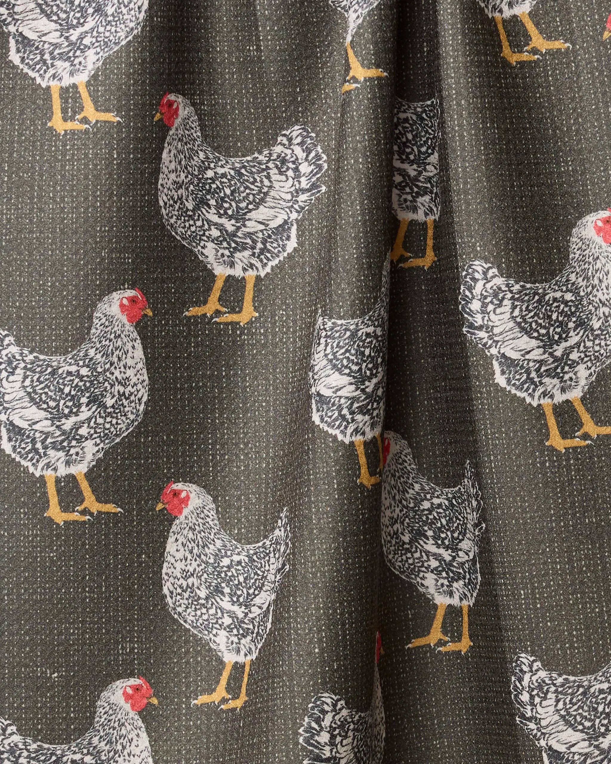 Hen House Geometry Kitchen Tea Towel Chicken Farmhouse 18 x 30