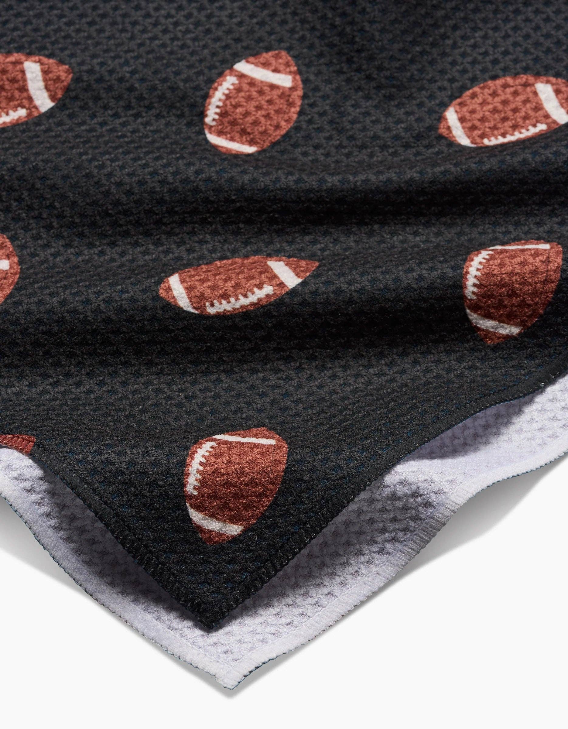 Quarter Back Football Print Geometry Kitchen Tea Towel Fall 18 x 30