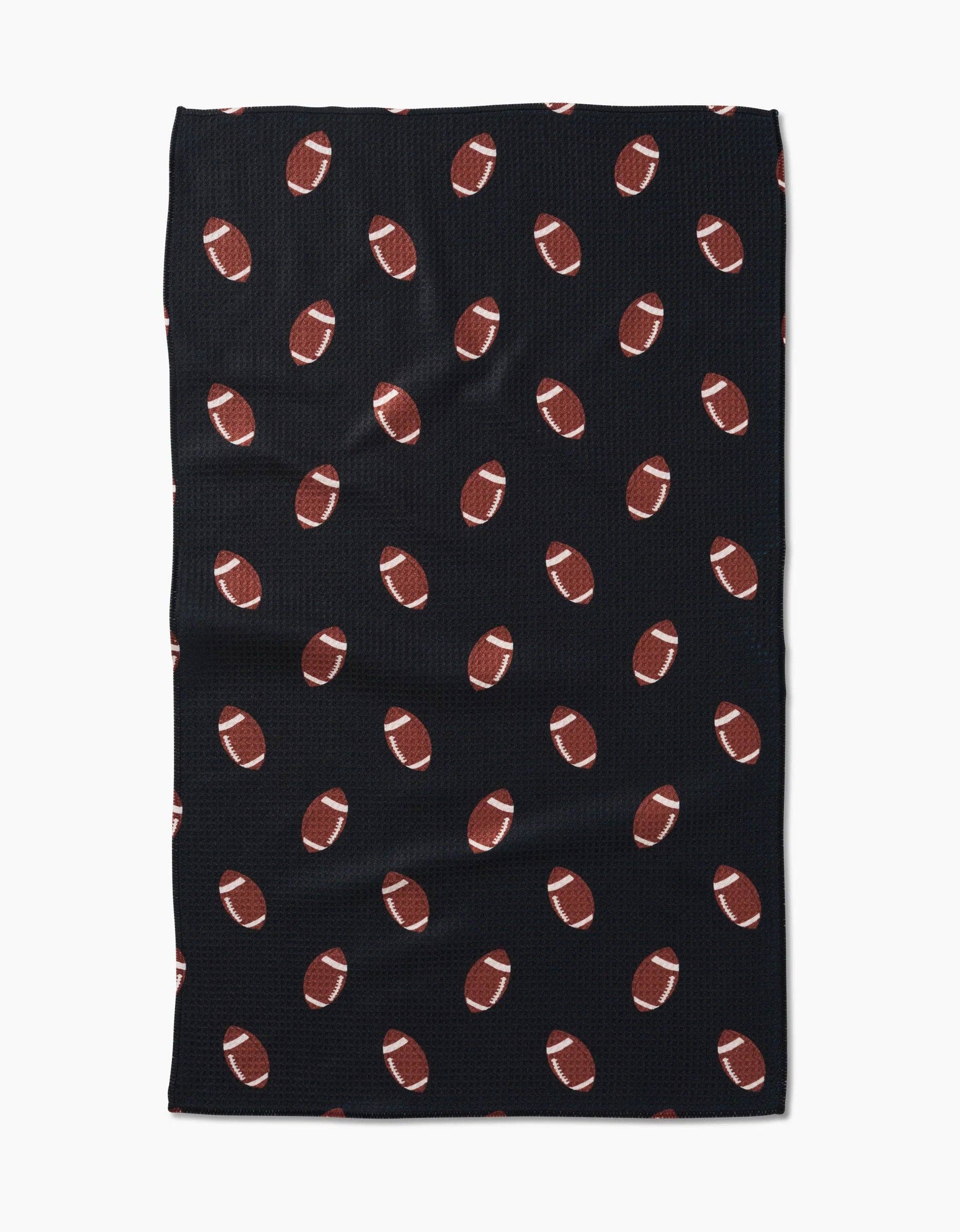 Quarter Back Football Print Geometry Kitchen Tea Towel Fall 18 x 30