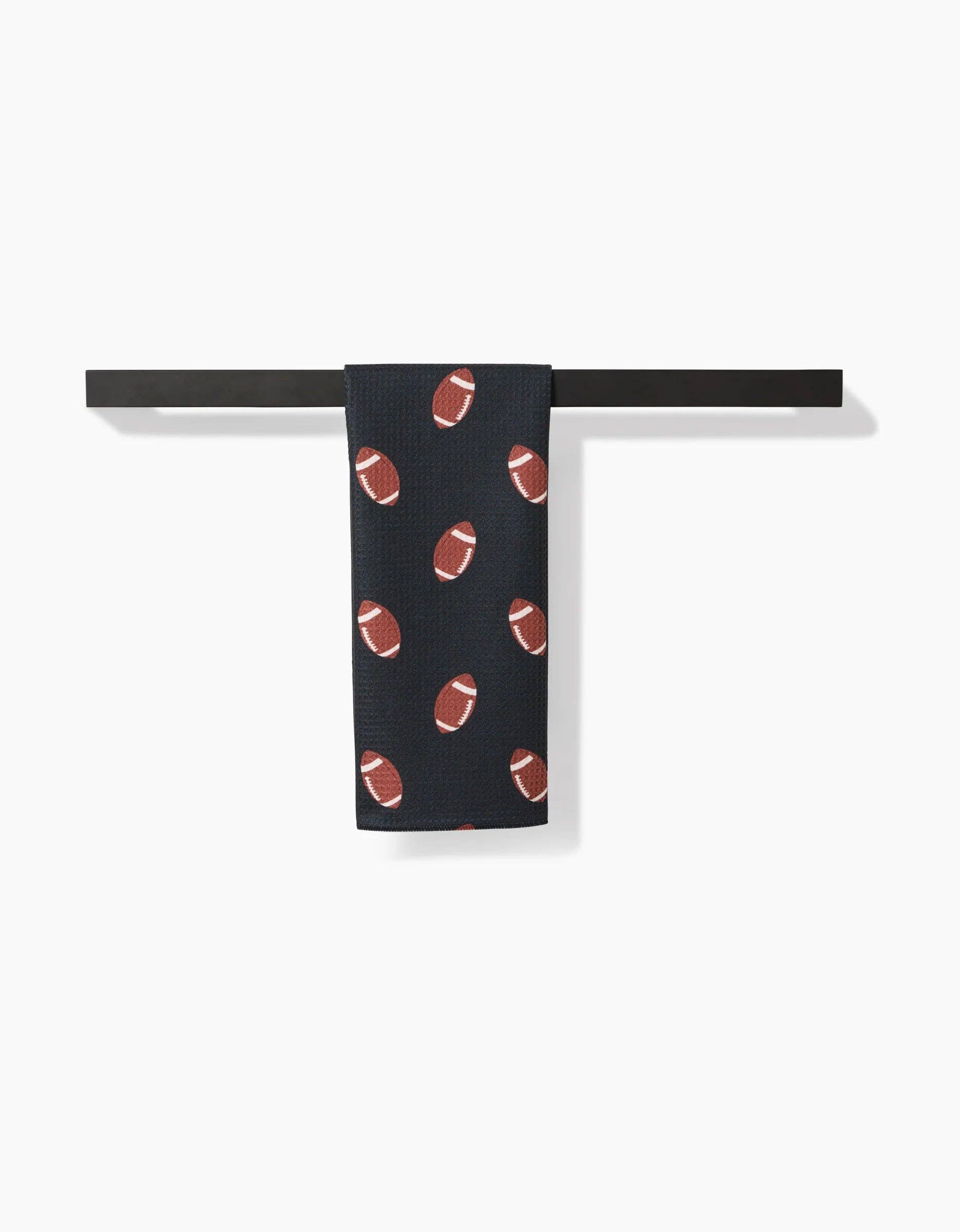 Quarter Back Football Print Geometry Kitchen Tea Towel Fall 18 x 30