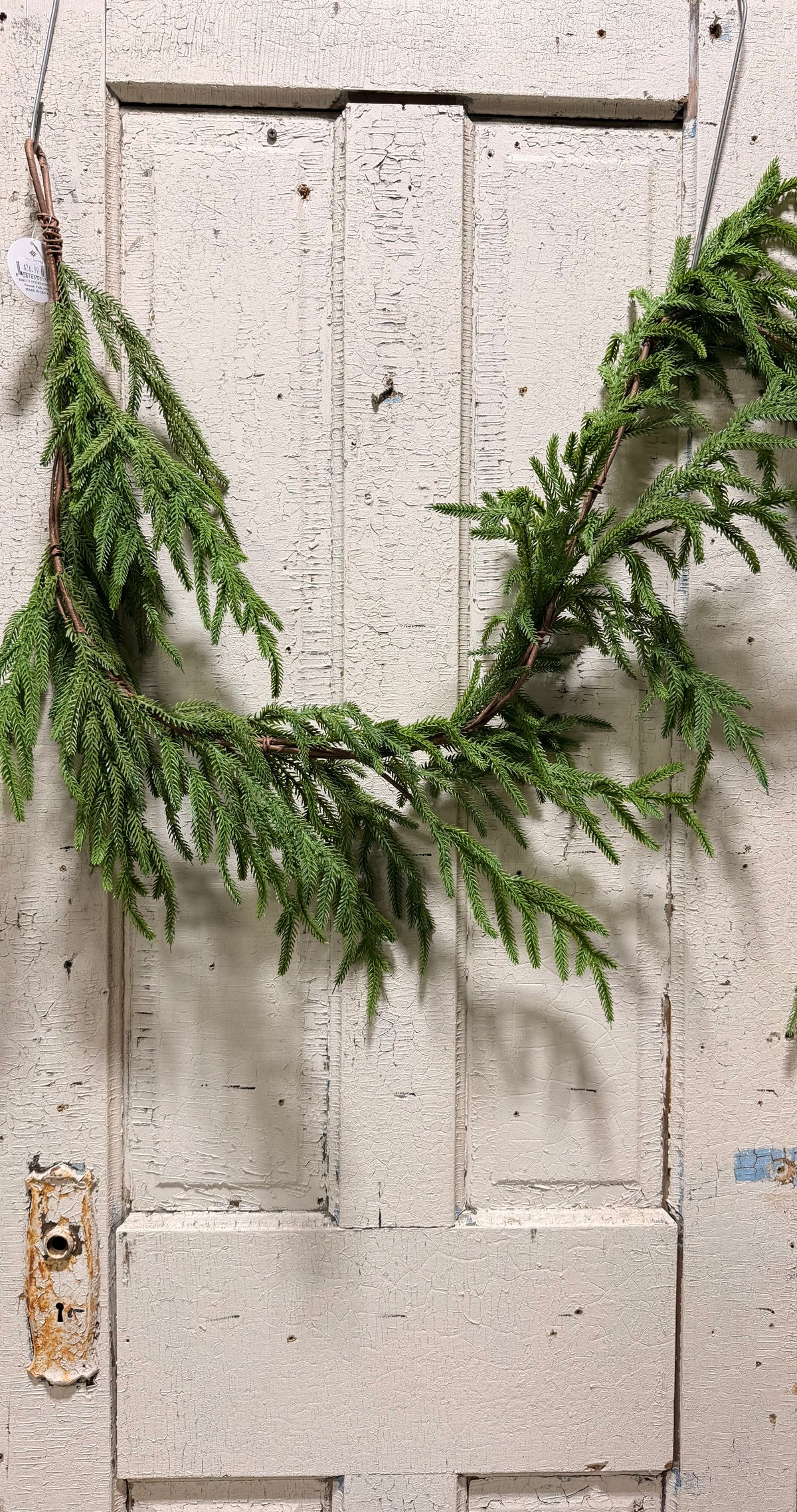 Norfolk Pine Garland 5’ Real Touch Faux Greenery Christmas Pine Holiday