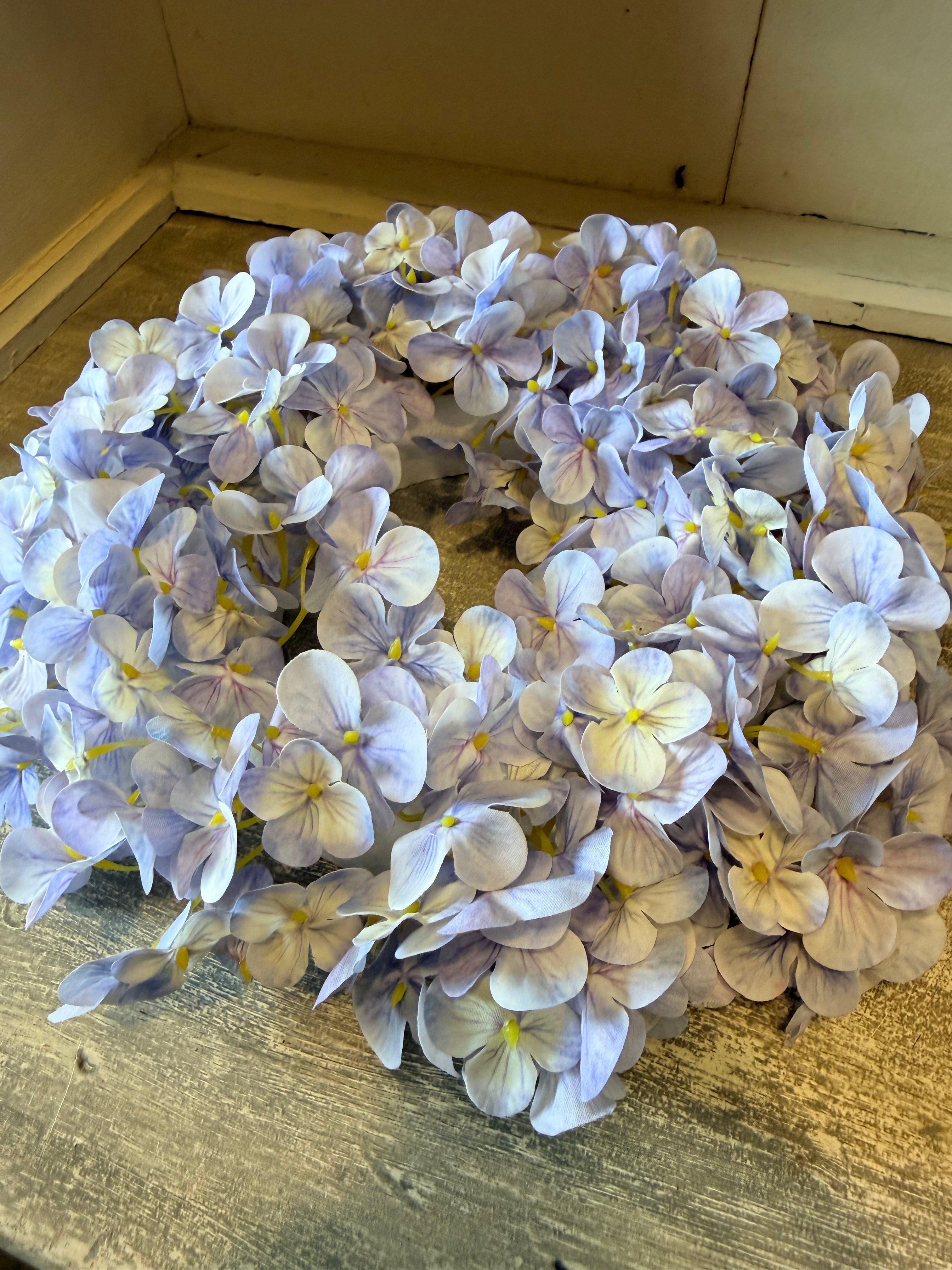 Lilac Hydrangea Candle Ring