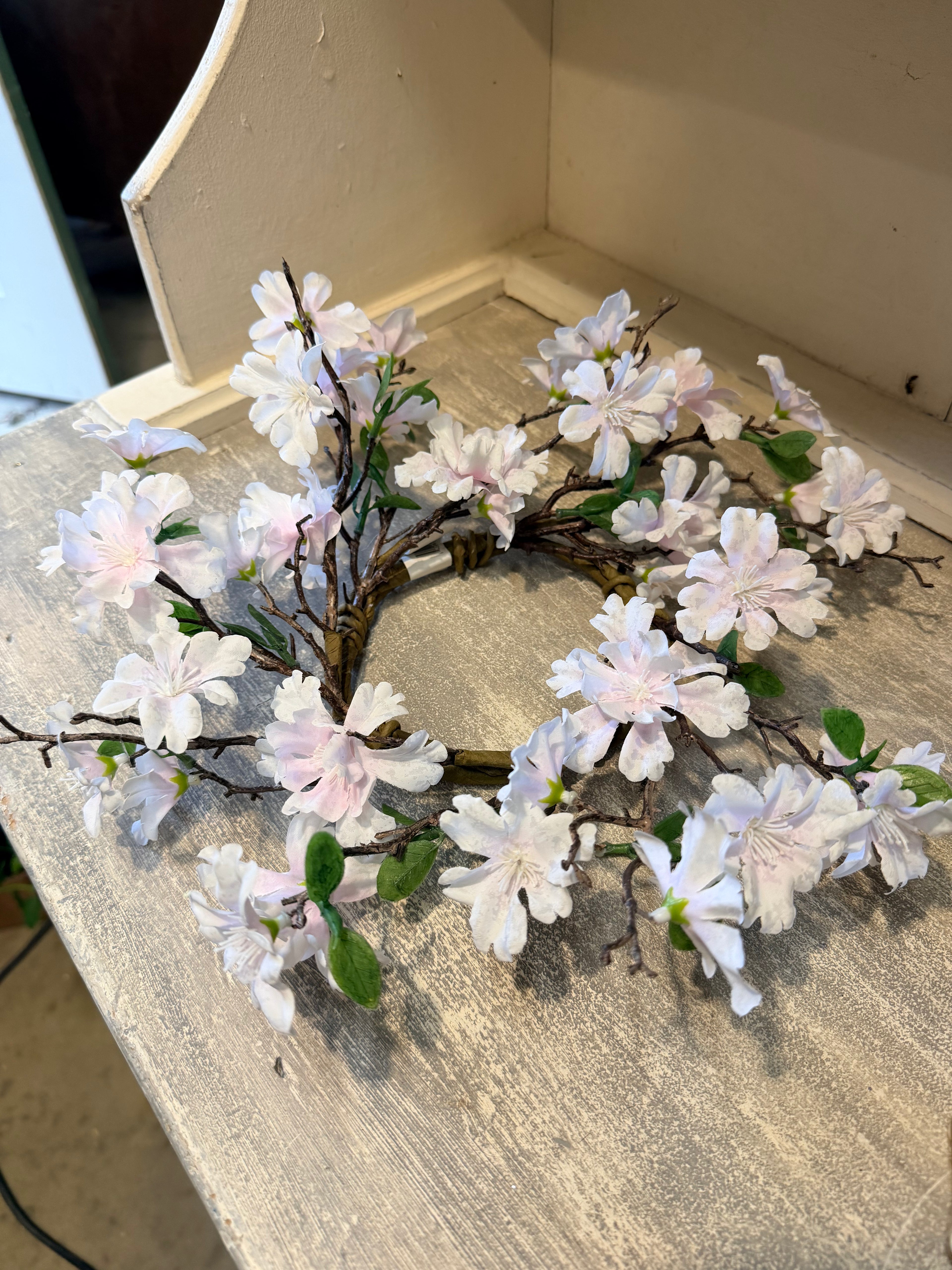 Apple Blossom Candle Ring