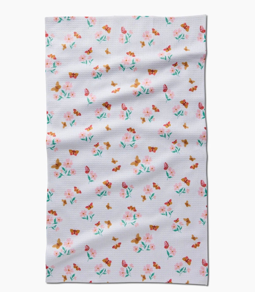 Geometry Kitchen Tea Towel – Butterfly Garden Quick-Drying Microfiber Dish Towel Eco-Friendly Kitchen Towel Butterfly Kitchen Décor Tea Towel (Copy)