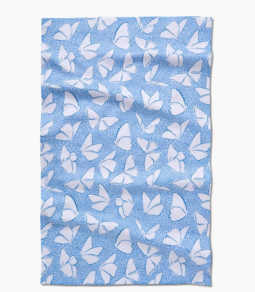 Geometry Kitchen Tea Towel – Fly Away Butterfly Quick-Drying Microfiber Dish Towel Eco-Friendly Kitchen Towel Butterfly Kitchen Décor Tea Towel