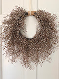 20” Neutral Rustic Fall Year Round Wreath Little Luna