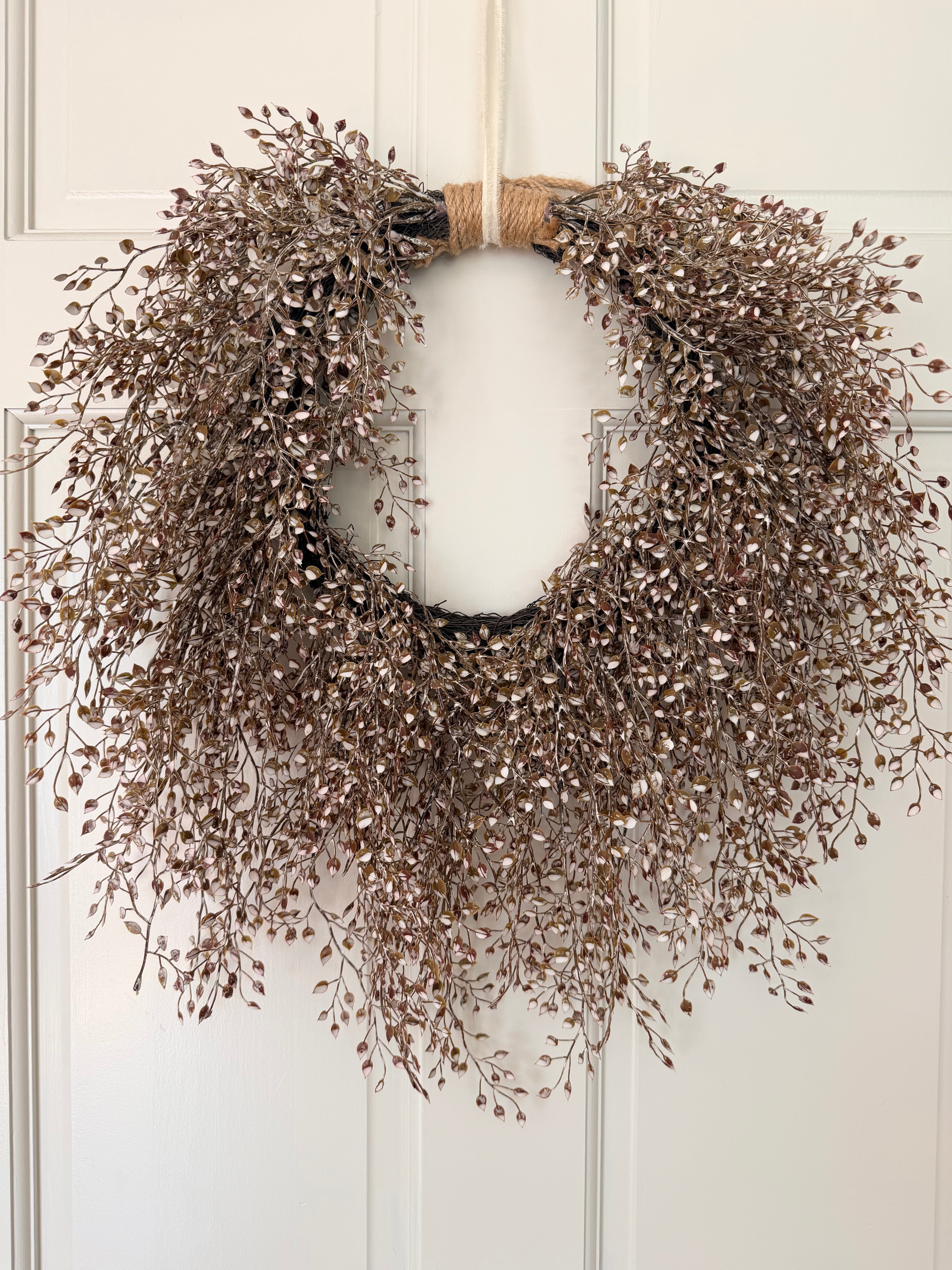 20” Neutral Rustic Fall Year Round Wreath Little Luna