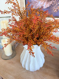 19” Torchlight Berries Bush Faux Fall Florals Rustic Autumn Red Amber