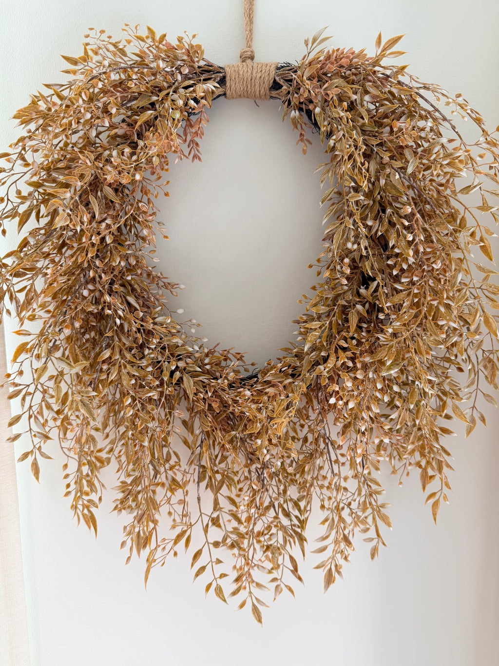 23.5” Fall Wreath Ambermist Sage Rustic Autumn Front Door
