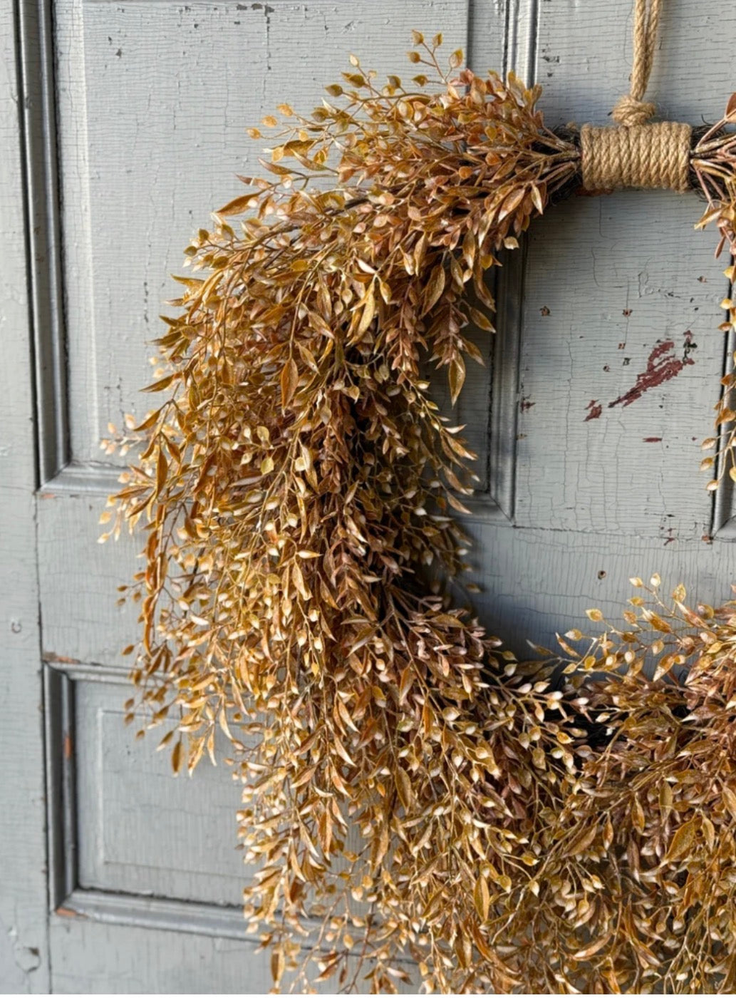 23.5” Fall Wreath Ambermist Sage Rustic Autumn Front Door