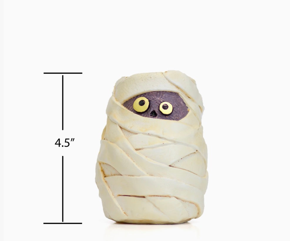 Mummy Mia Halloween Succulent Planter Blob House Spooky