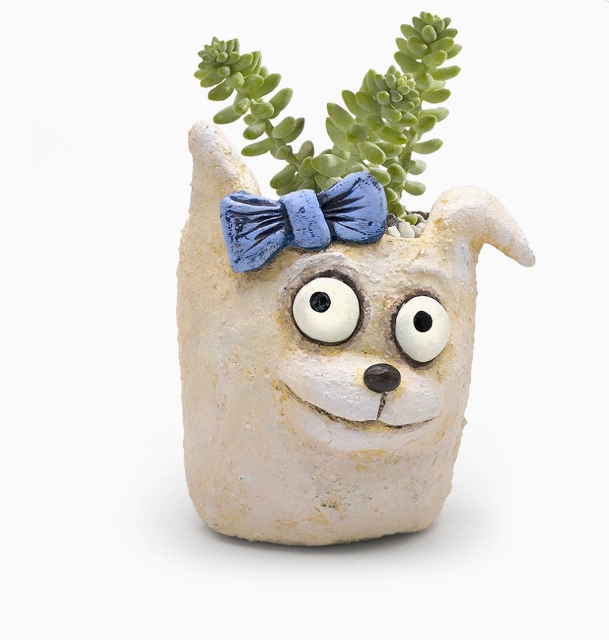 Stella The Dog Blobhouse Planter Succulent Air Plant 5” Tall Puppy