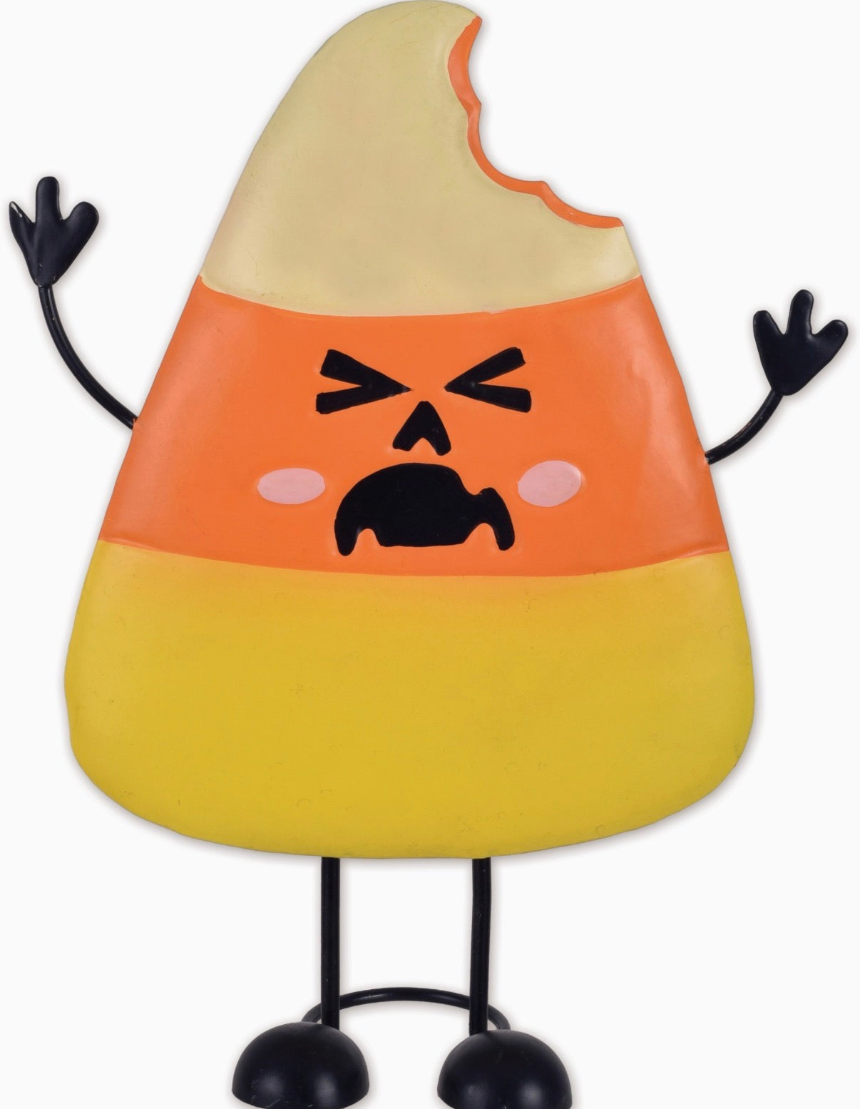 11.5” Halloween Bouncy Mini Table Top Crybaby Candy Corn Metal Bobblehead
