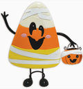 11.25” Halloween Bouncy Mini Table Top Cairo Mummy Candy Corn Metal Bobblehead