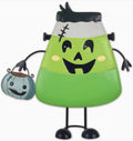 11” Halloween Bouncy Mini Table Top Frankenstein Candy Corn Metal Bobblehead