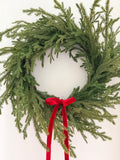 18” Norfolk Pine Wreath Real Touch Christmas Front Door Decor