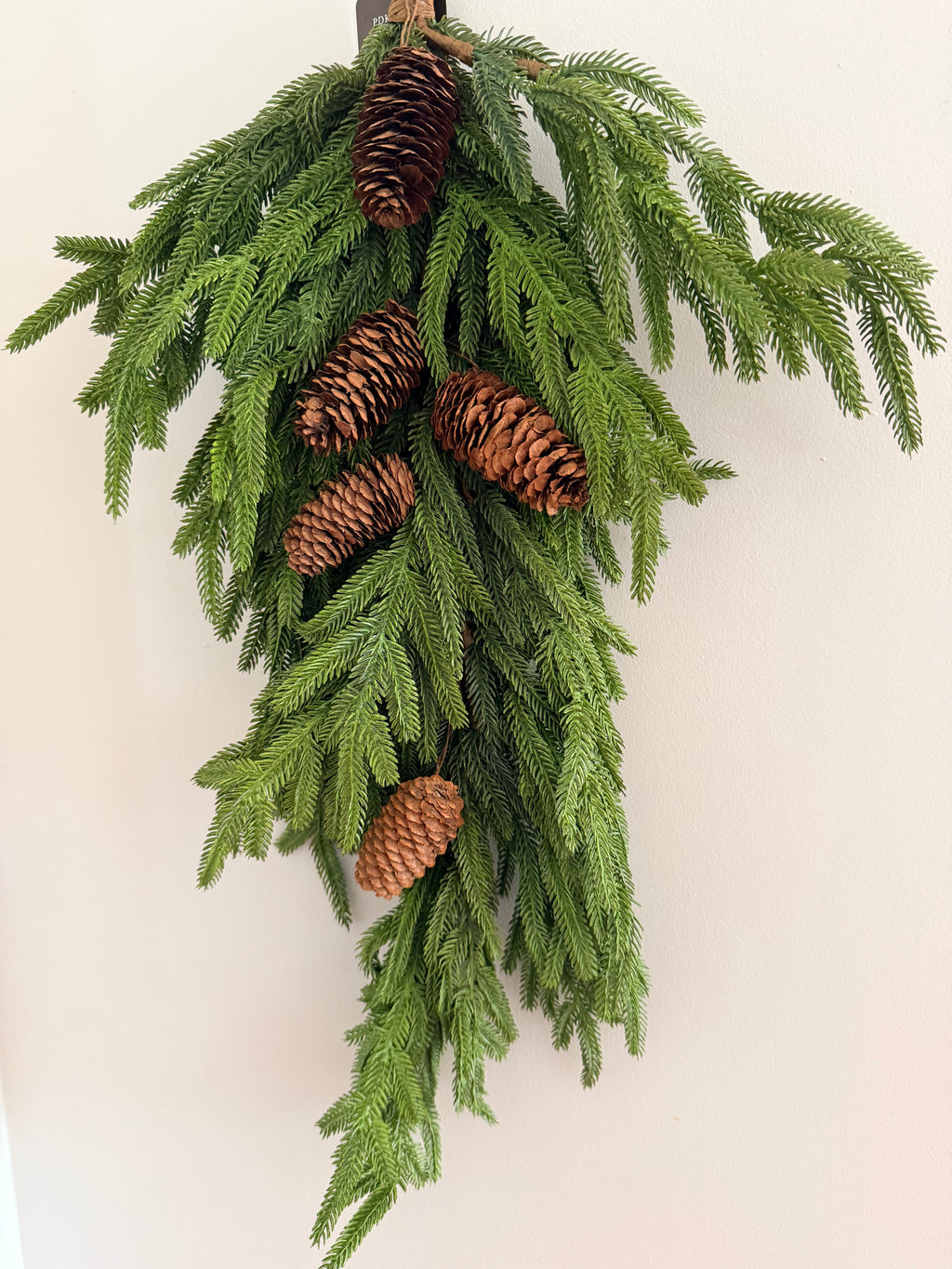 Norfolk Pine Swag 30” Real Touch Christmas Faux Greenery Decor