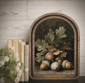 Autumn Moody Acorn Arch Framed Art 4.75 x 6.5 Fall Rustic Botanical Print Mini