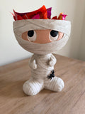 Mummy Candy Bowl 8” Tall Halloween Decor Statue Figure