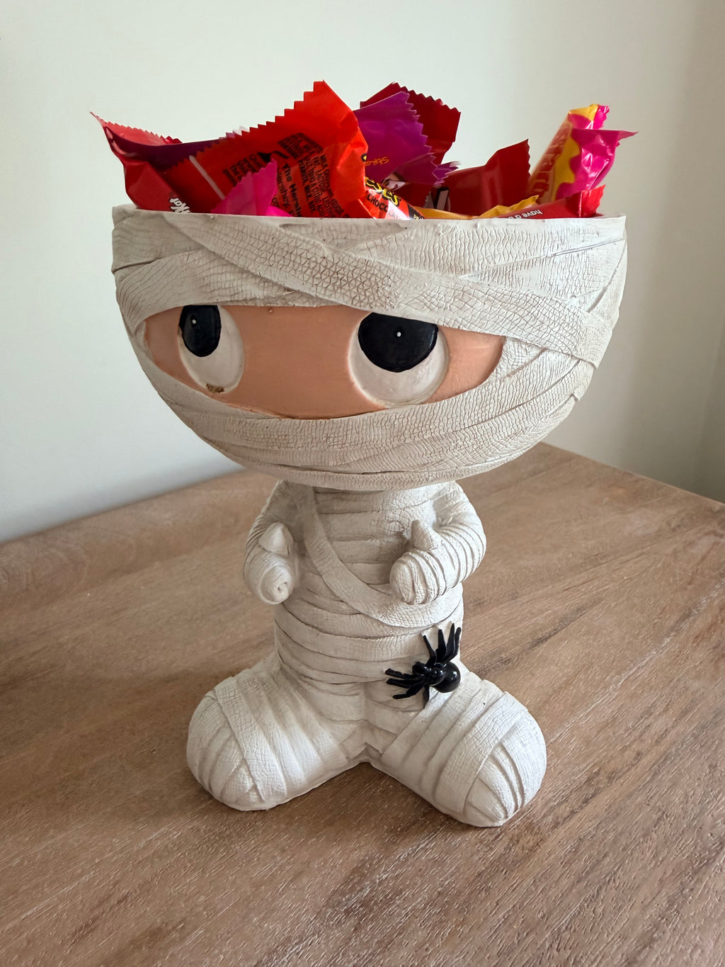 Mummy Candy Bowl 8” Tall Halloween Decor Statue Figure