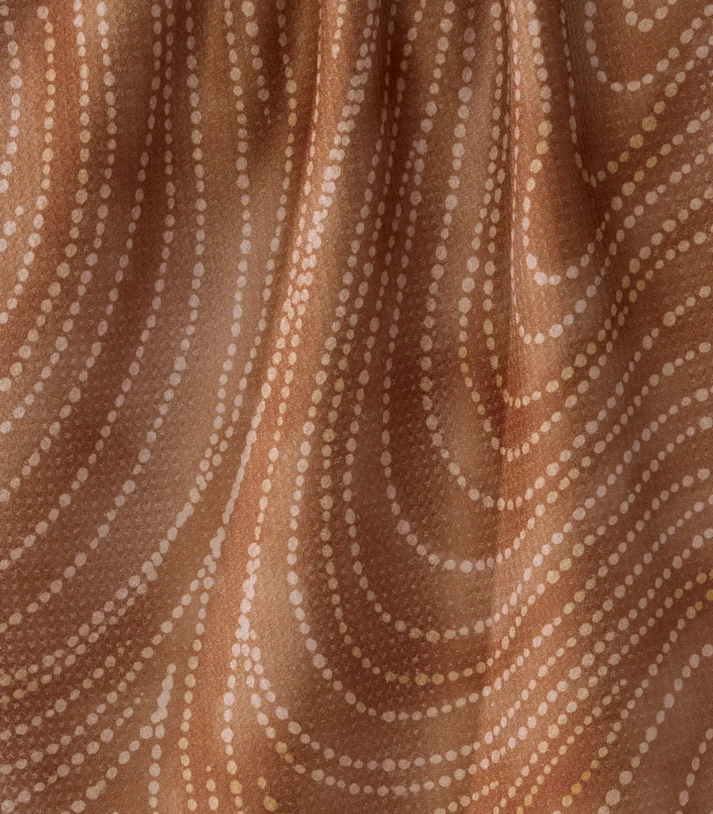 Geometry Kitchen Tea Towel Cinnamon Swirl Autumn Fall