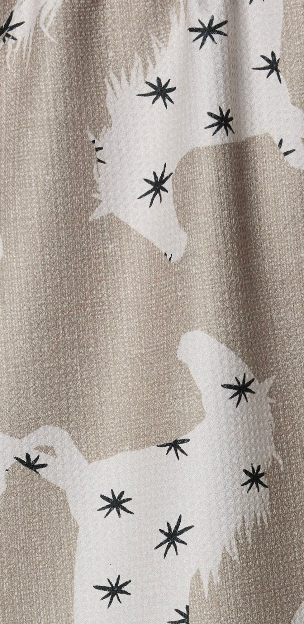 Geometry Unbound Kitchen Tea Towel Wild Horse Silhouette Print Modern Neutral