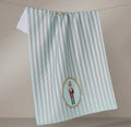 Geometry Nutcracker Intermission Kitchen Tea Towel Vintage Stripe Print Christmas