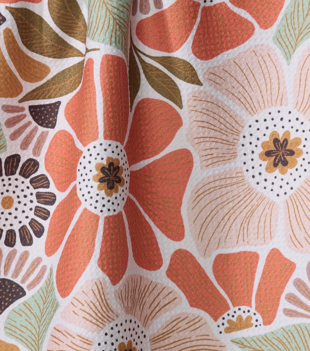 Geometry Jorah Floral Fall Autumn Botanical Kitchen Tea Towel Boho