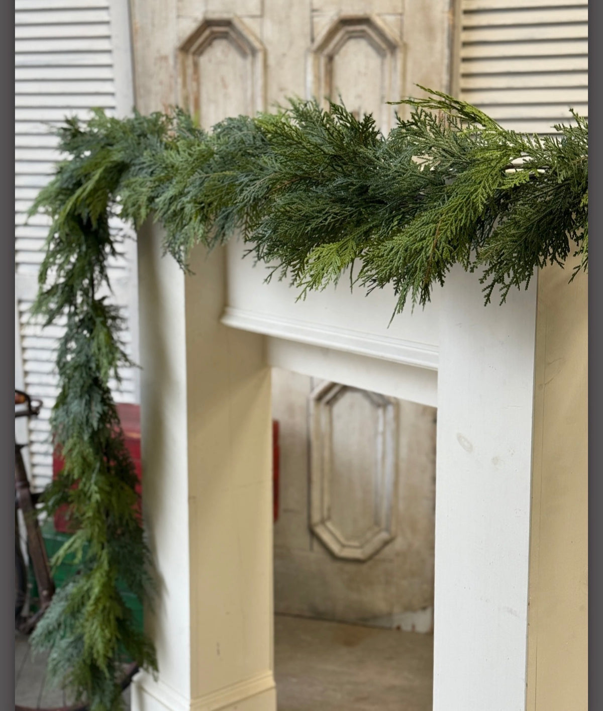 Stillwood Greens 9’ Real Touch Faux Cedar Garland Christmas Holiday Decor