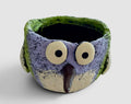 Little Green Purple Bird Blobhouse Planter