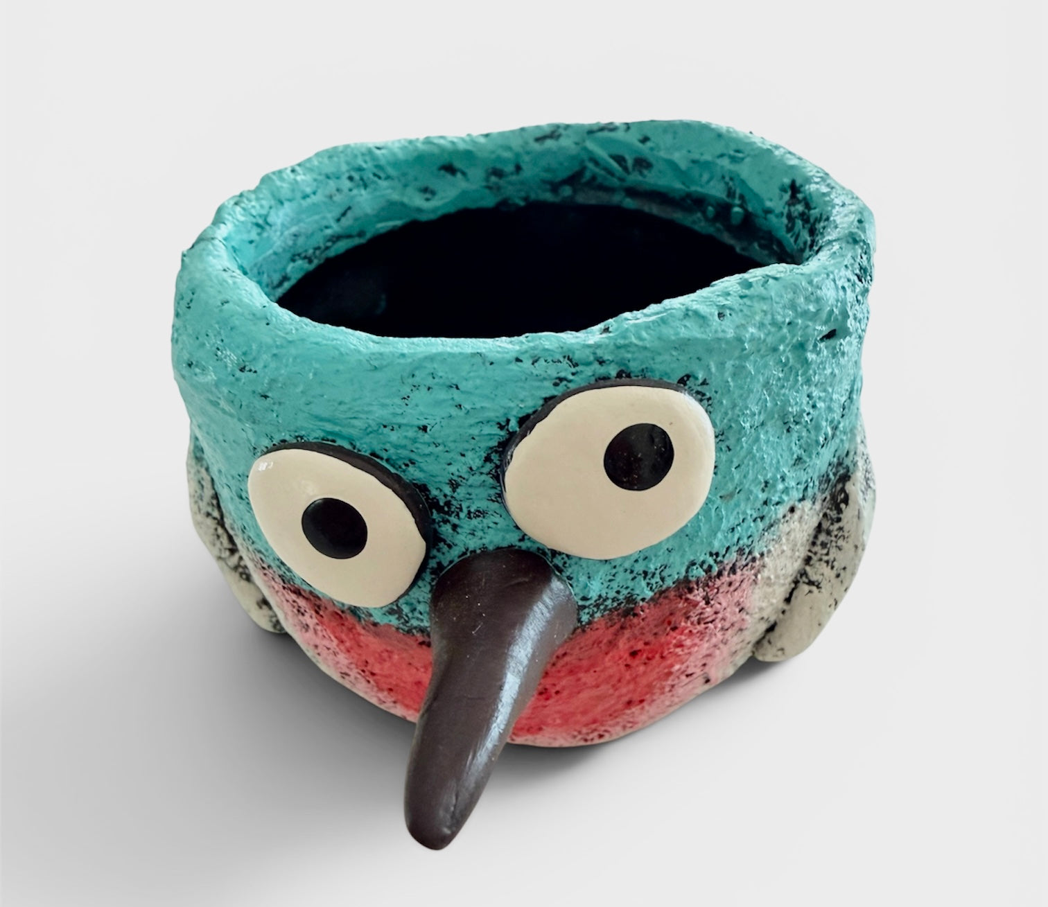 Little Blue Bird Blobhouse Planter