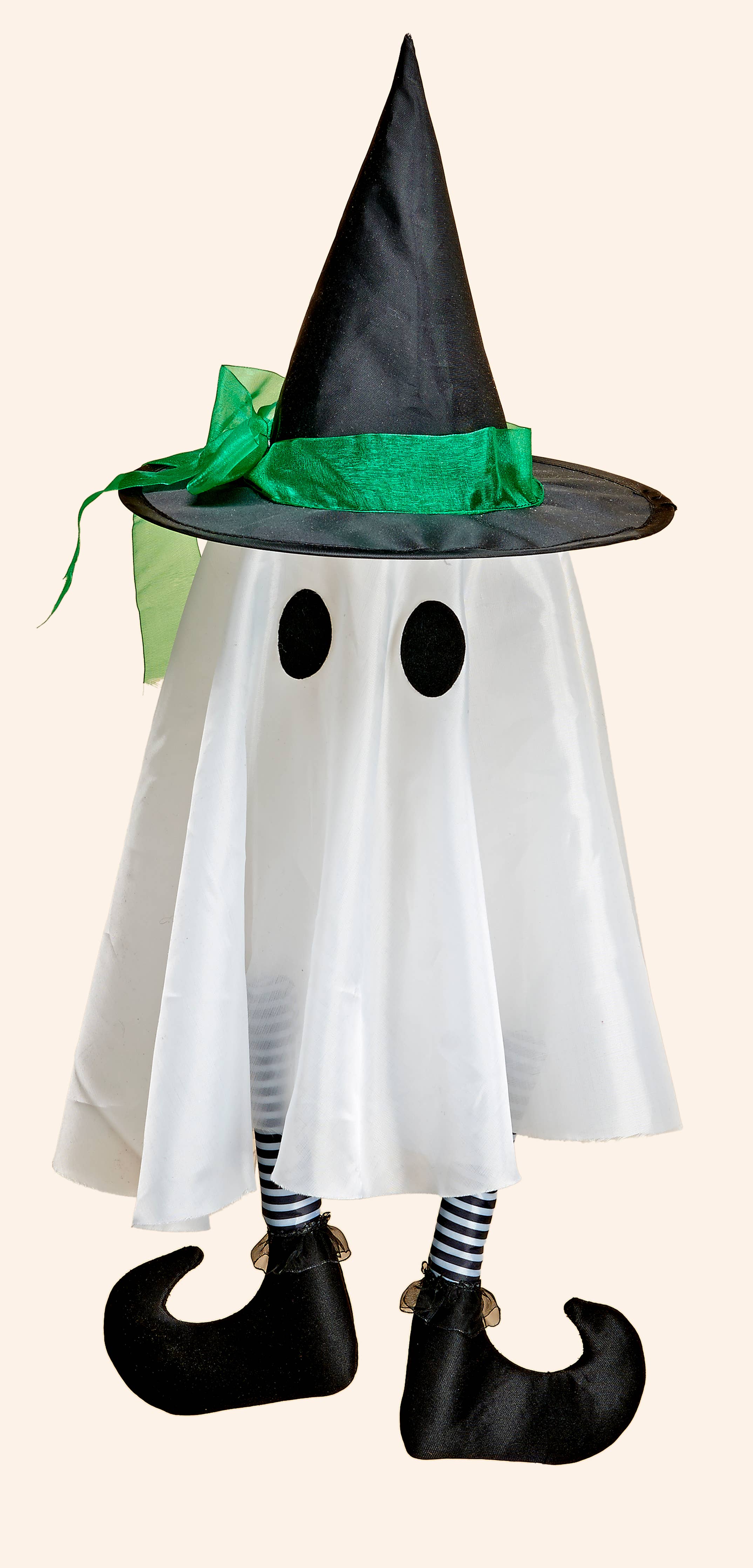 24" Whimsical Hanging Ghost Witch Halloween Spooky